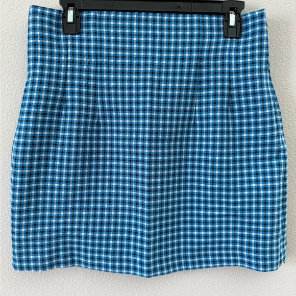 Zara Dresses & Skirts - Zara Blue Plaid A-Line Skirt